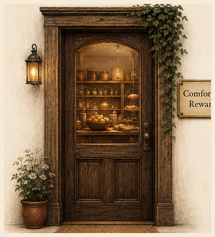 Illustrated doorway for Food & Eating Loops